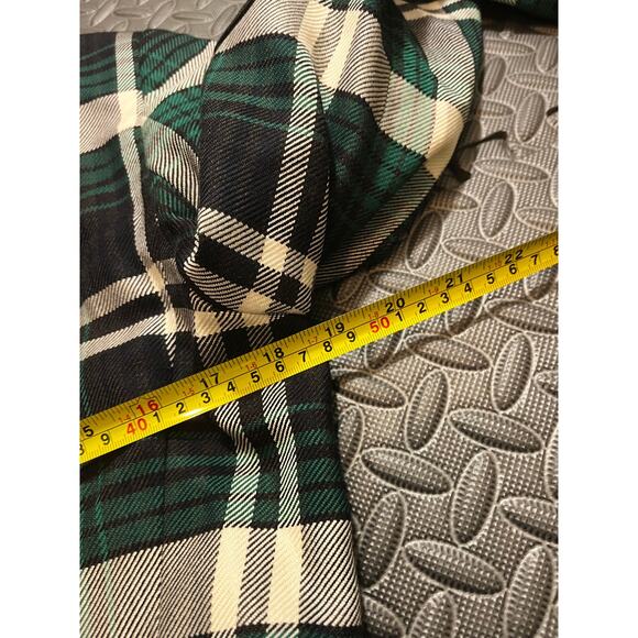 ESCADA ELBOW PATCH PLAID WOOL KNIT JACKET BLAZER TARTAN GREEN WOMENS 40 US 10 - Picture 11 of 12